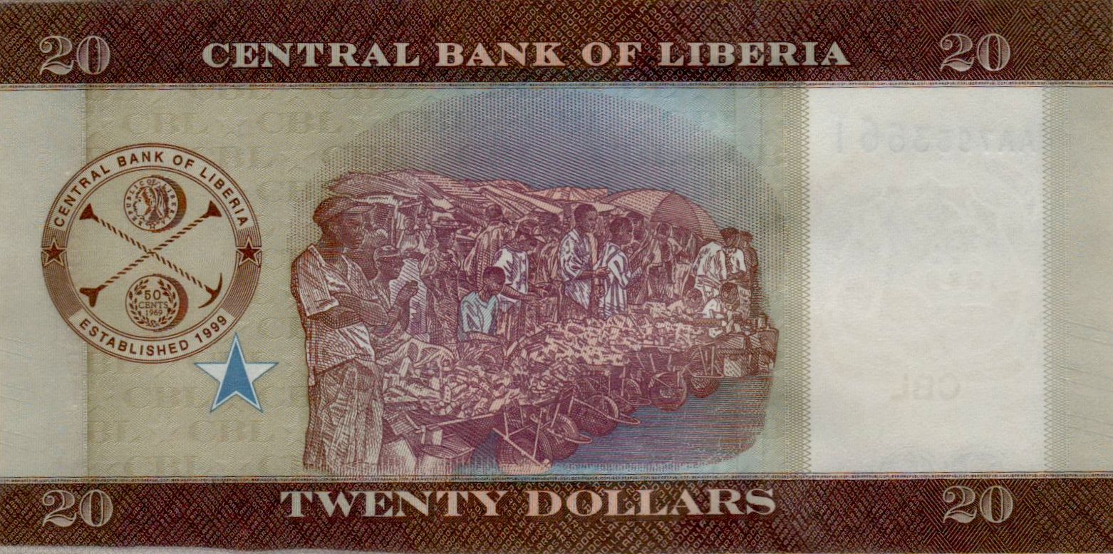 Liberia 20 2016 UNC P-33/a